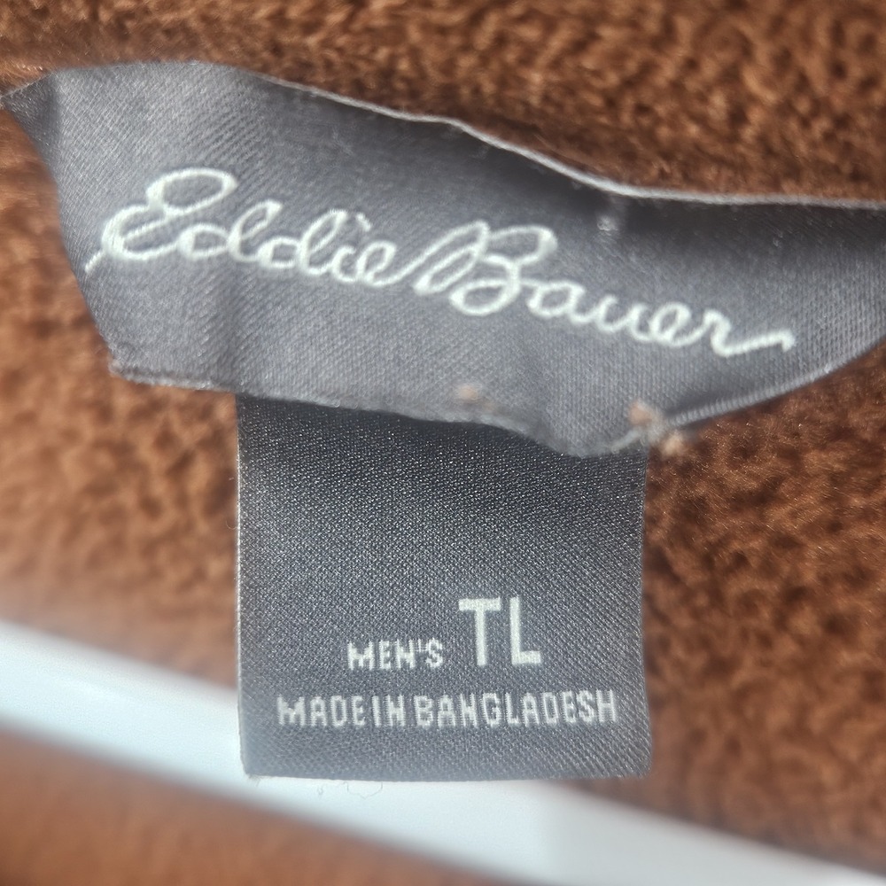 +2Eddie Bauer men's Large / Tall quarter-zip fleece pullover - Picture 3 of 8